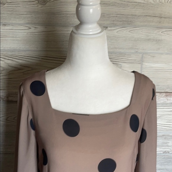 Amanda Uprichard polka dot Walsh dress small brown - Picture 6 of 15